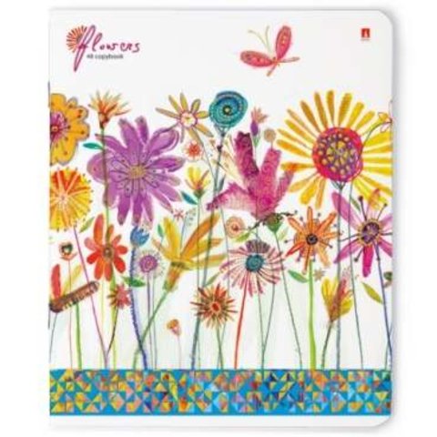 тетрадь 48 листов Цветы, счастье 7-48-115 в клетку