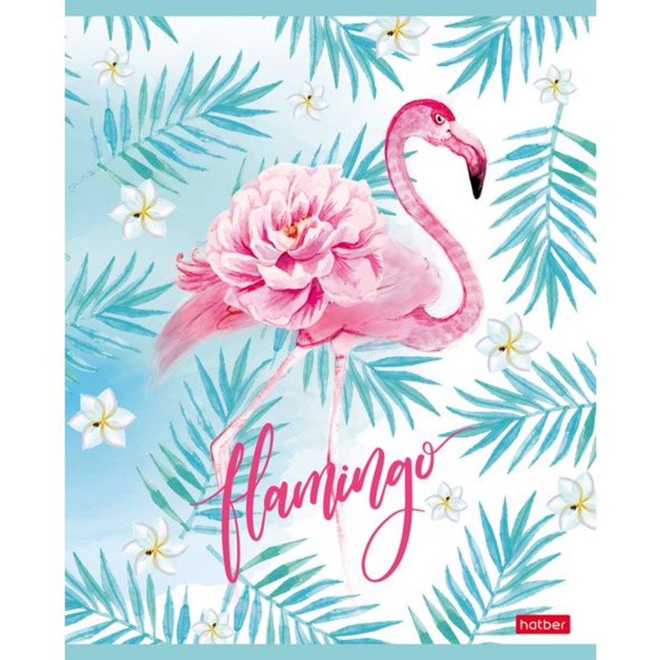 тетрадь 48 листов Фламинго в клетку (057367) Хатбер