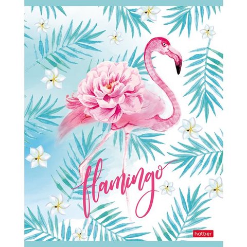 тетрадь 48 листов Фламинго в клетку (057367) Хатбер