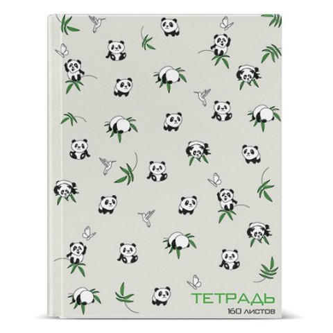 тетрадь на кольцах 160 листов "ПАНДЫ" 7-160-081/68 Альт