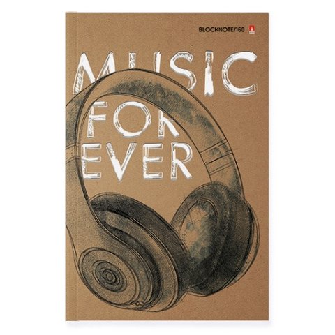 книга для записи А5 160 листов "MUSIC FOREVER" 3-160-074/12 Альт