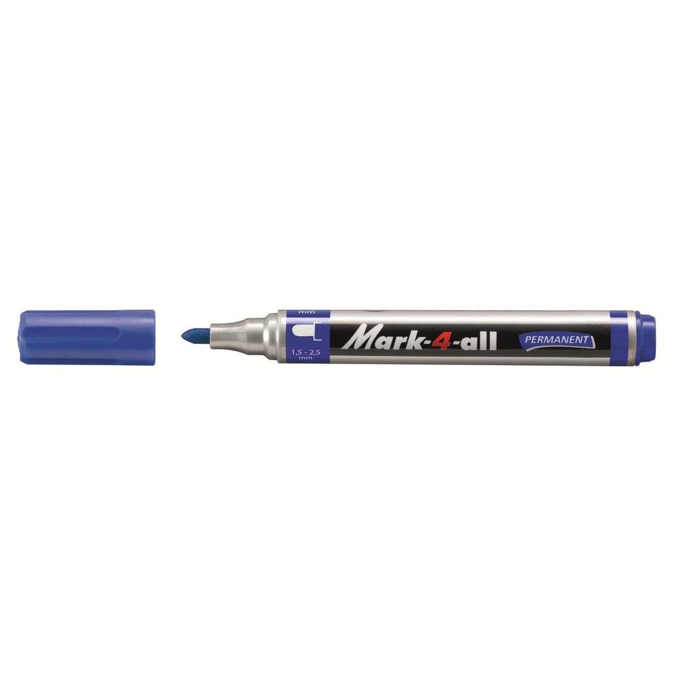 маркер перманентный круглый наконечник STABILO Mark-4-all синий