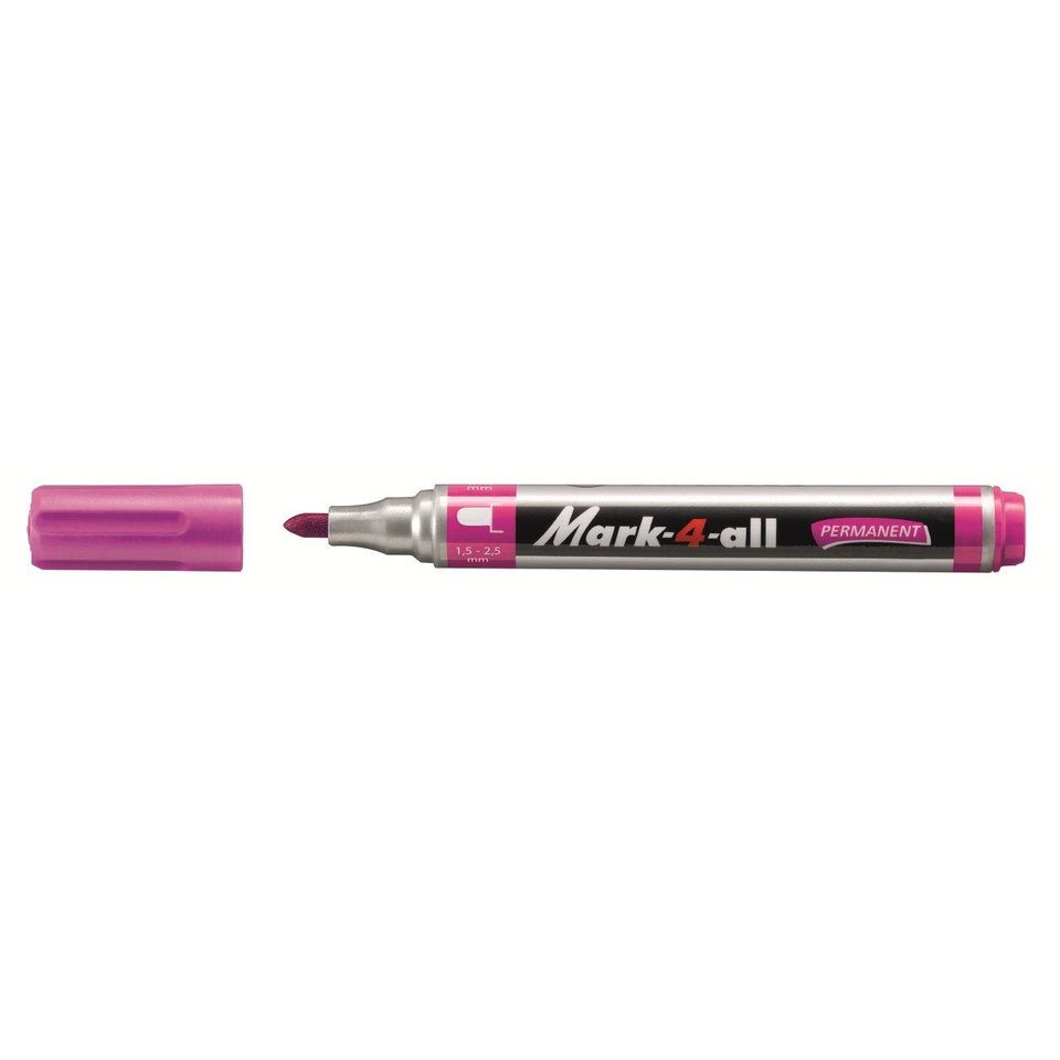 маркер перманентный круглый наконечник STABILO Mark-4-all розовый