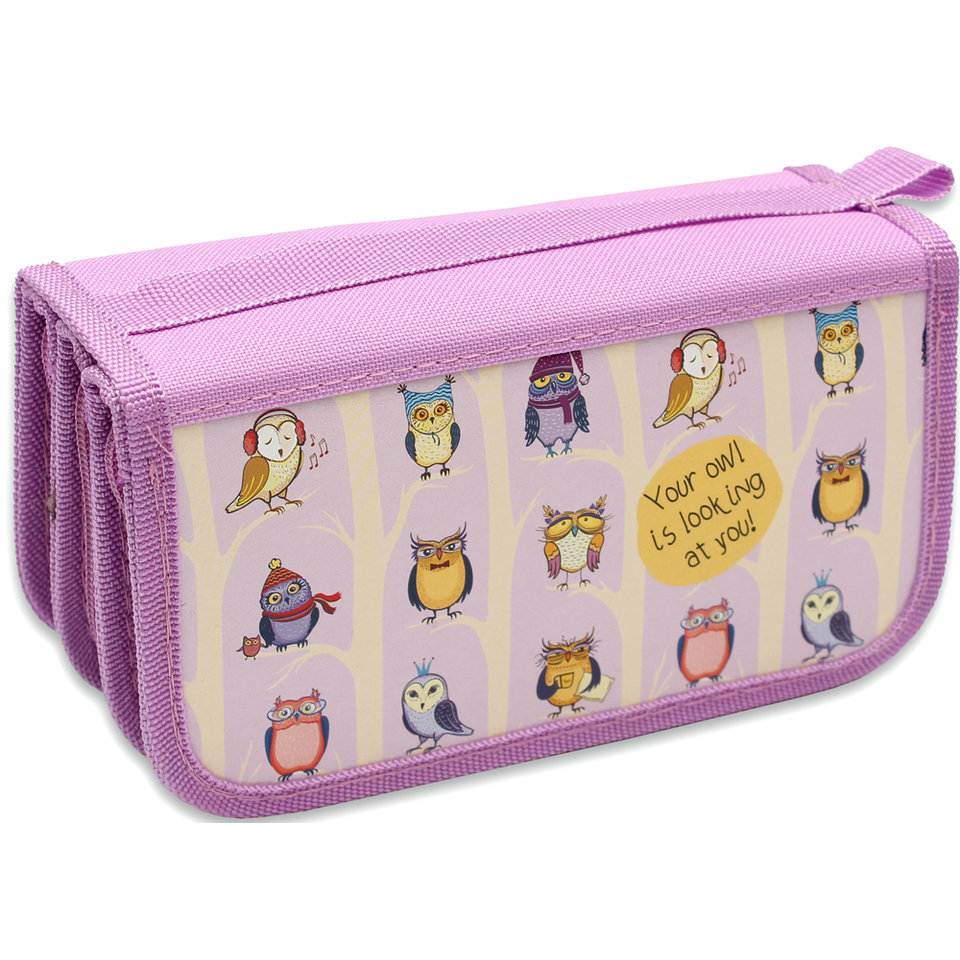 пенал Сонные совушки 3 отделения ПН-1867