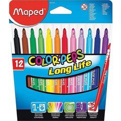 фломастеры набор 12 цветов MAPED Color Peps Трехгранные 845020