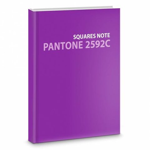 тетрадь 96 листов Pantone фиолетовая в линейку евротетрадь етил596374