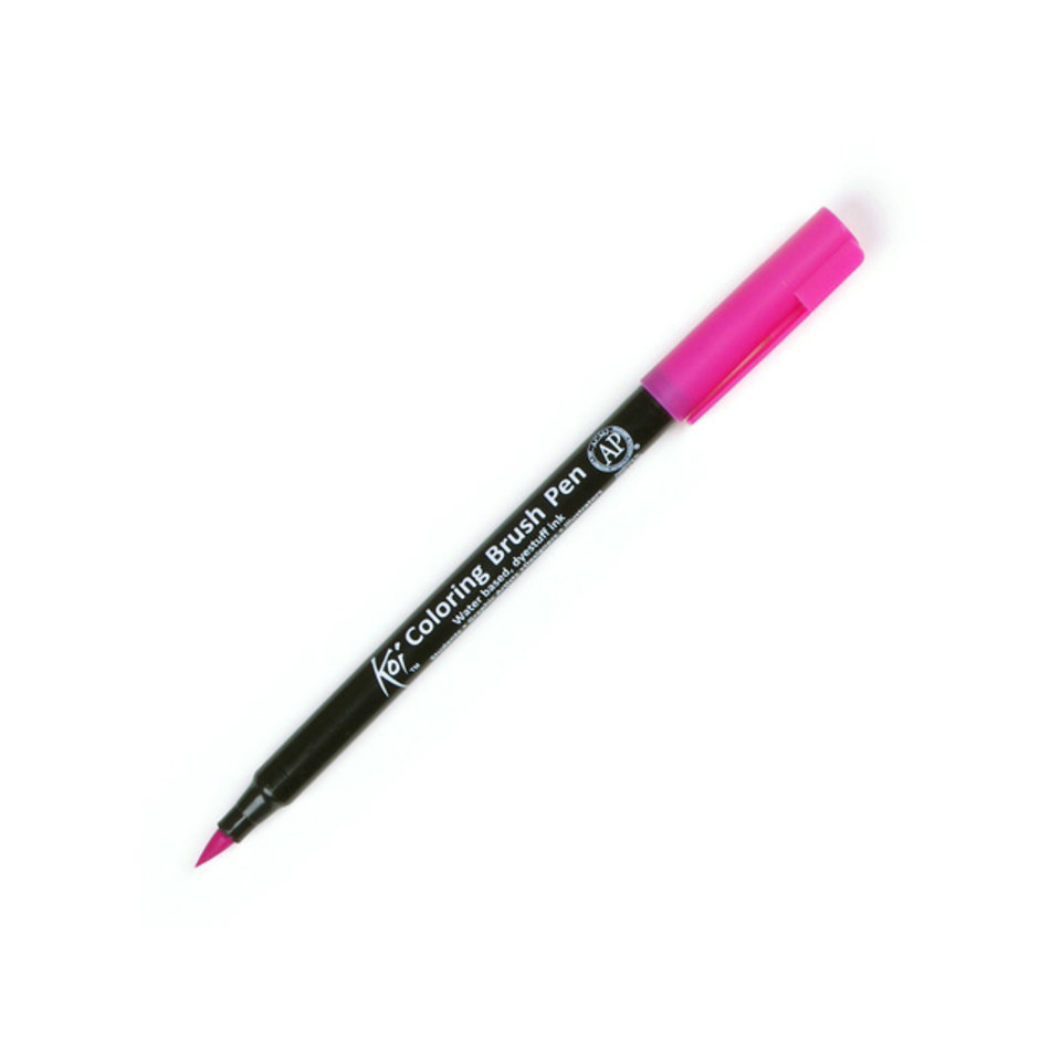 маркер акварельный SAKURA Koi Кисточка Розовато-красный