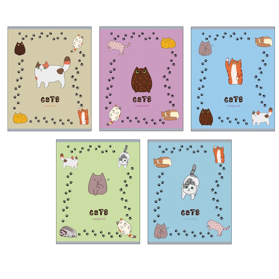 тетрадь 48 листов Хвостатые непоседы в клетку 486198