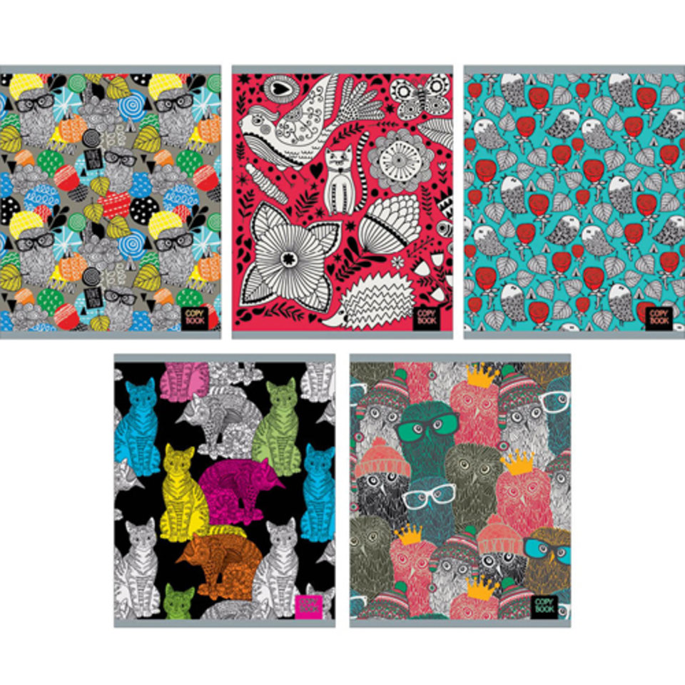 тетрадь 96 листов Красочный мир в клетку 965794