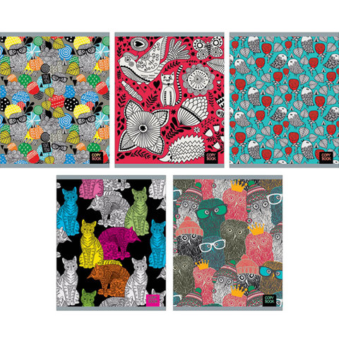 тетрадь 96 листов Красочный мир в клетку 965794