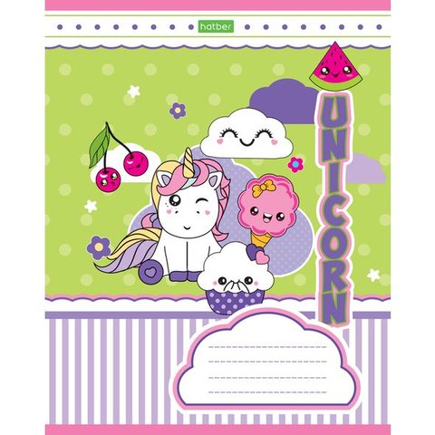 тетрадь 12 листов Единорожки (057281) в линейку