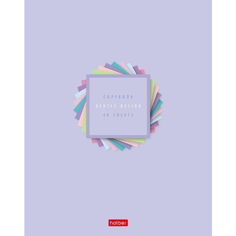 тетрадь 48 листов Gentle design 20152 (057085) в клетку