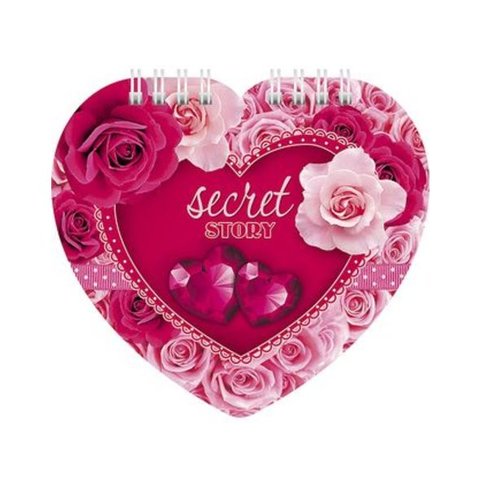 блокнот А6 60 листов Сердечко на гребне 07987 (032018) Хатбер