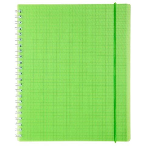 тетрадь 80 листов DIAMOND NEON зеленая на резинке в клетку 02034 (054428) Хатбер