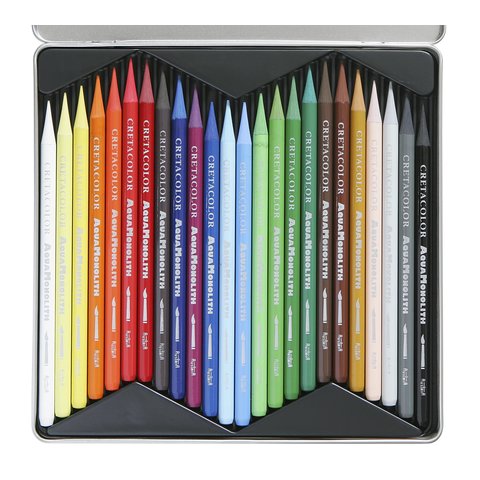 цветные карандаши 24 цвета CretacoloR AQUA MONOLITH Акварельные