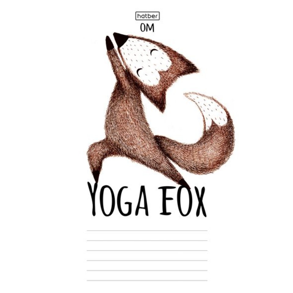 тетрадь 18 листов цветная Yoga fox в линейку (057155) Хатбер