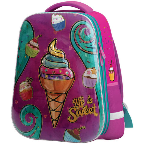 рюкзак для девочки формованный Berlingo Ice-cream RU045601