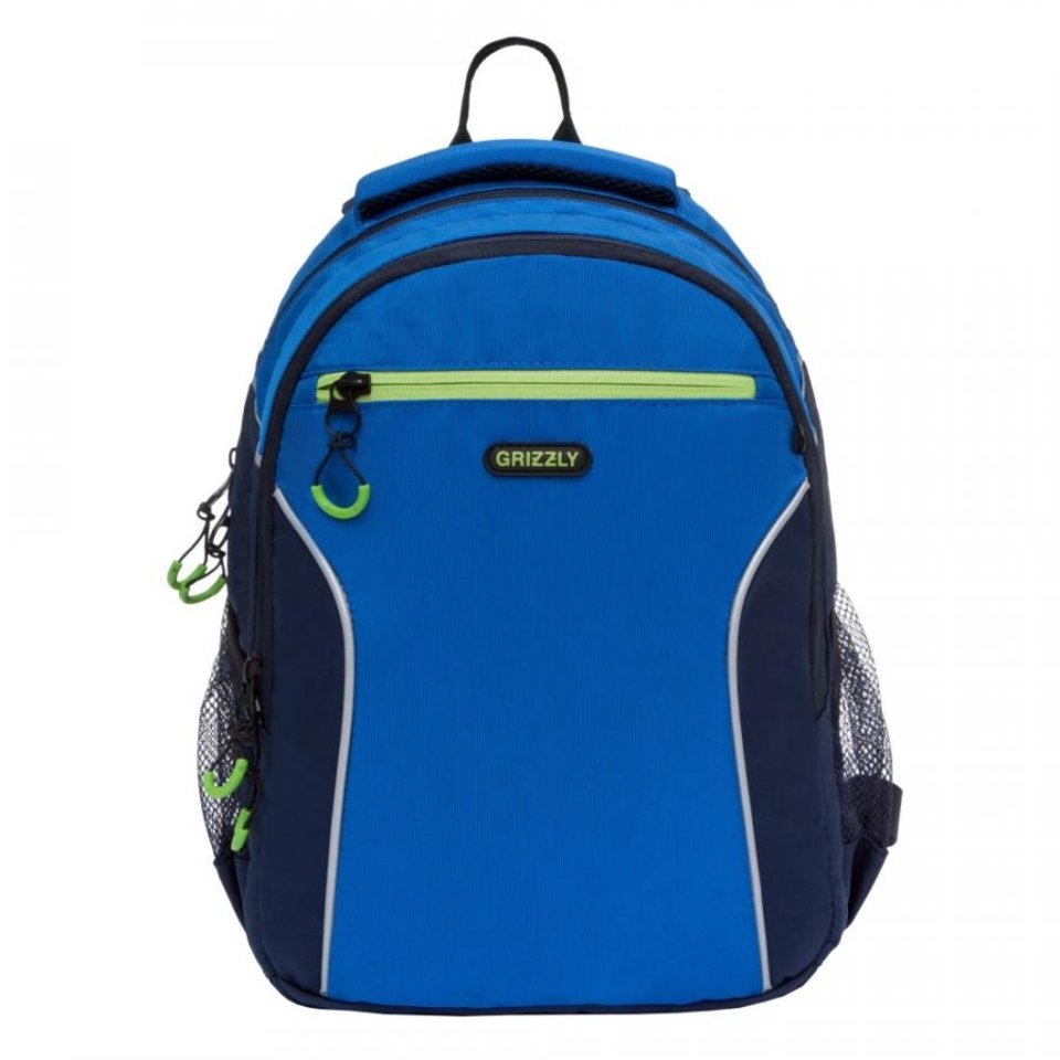 рюкзак для мальчика RB-963-1/1 синий/темно-синий Grizzly