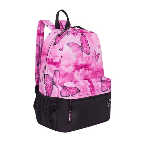 рюкзак для девочки RX-941-2/3 бабочки розовые Grizzly