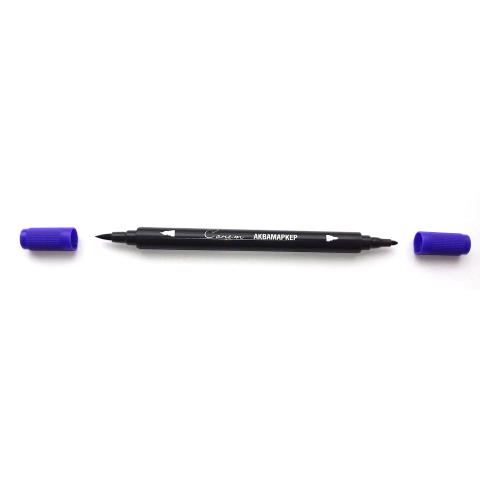 маркер акварельный двусторонний Сонет Ультрамарин фиолетовый