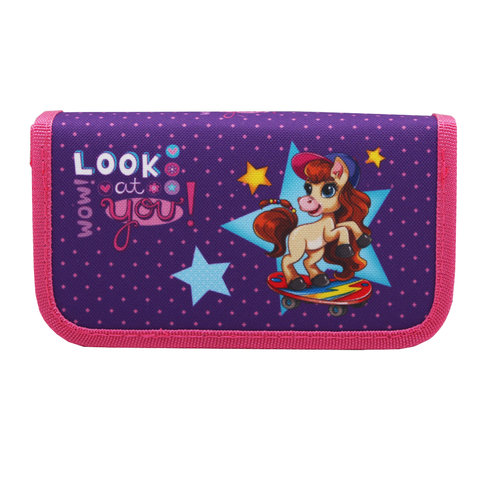 пенал Пони на скейте 2 отделения ПН-2034