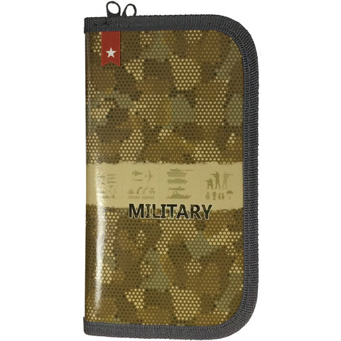 пенал Военная ткань 2 отделения ПН-1853