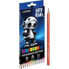 цветные карандаши 12 цветов DEVENTE Hey Bro шестигранные 5022621
