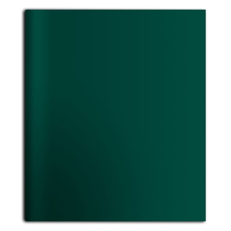 тетрадь на кольцах 120 листов ПВХ тиснение Зеленая (056509) Хатбер