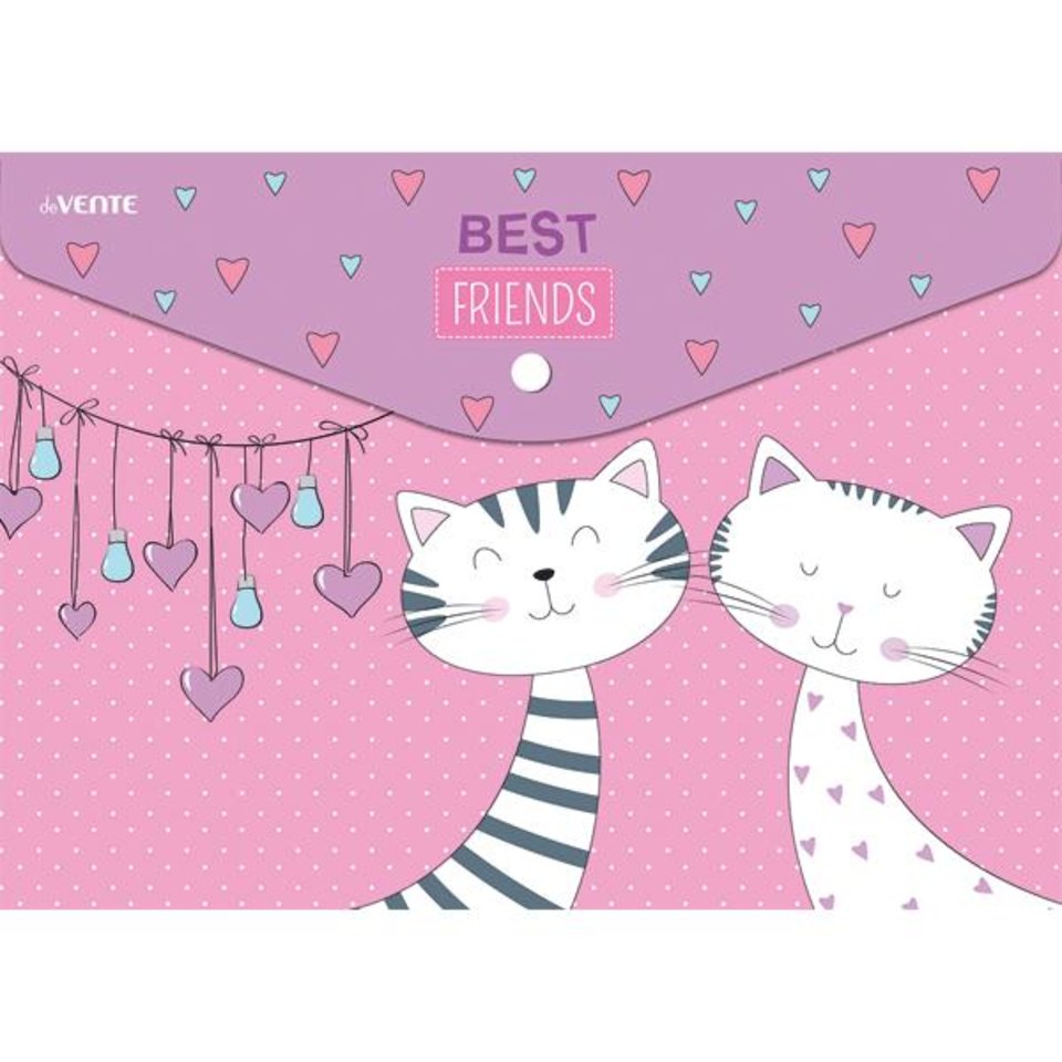 папка-конверт на кнопке А4 Best friends 3071875 DEVENTE
