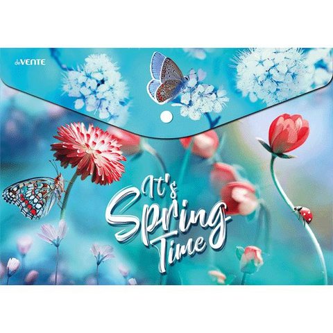папка-конверт на кнопке А4 Spring time 3071867 DEVENTE