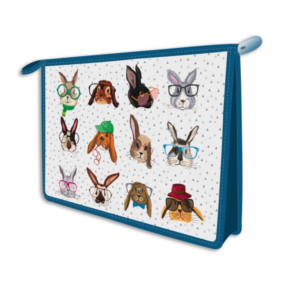 папка для тетрадей А4 Зверята на сером 48181