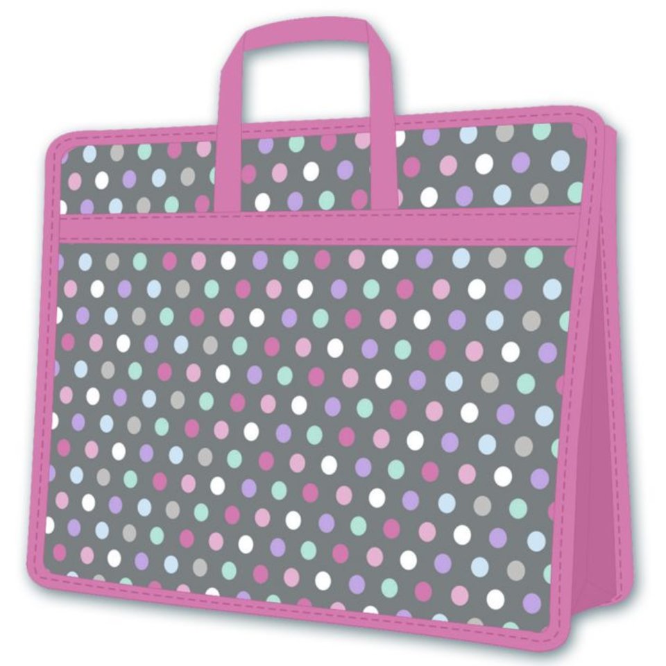 папка для тетрадей А4 с ручками Цветной горошек 46601