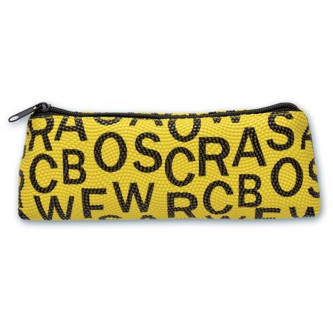 косметичка для девочки Буквы желтый 46463