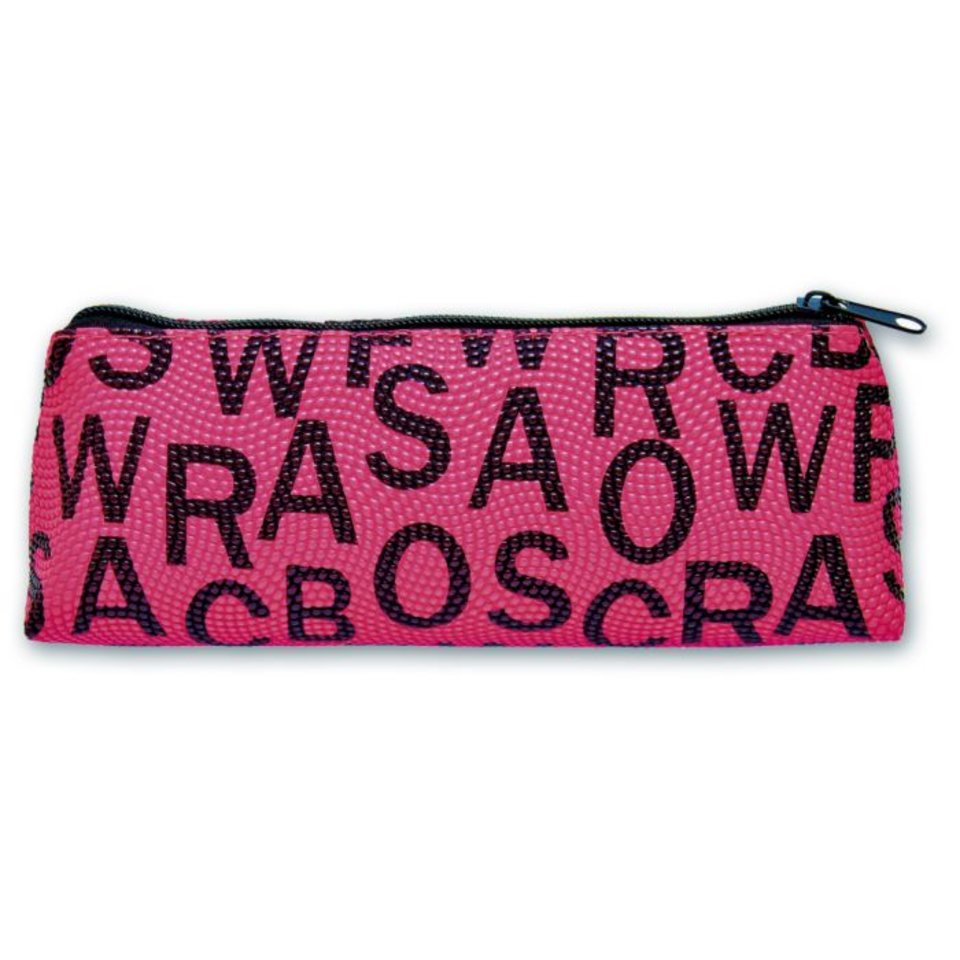 косметичка для девочки Буквы малиновый 46464