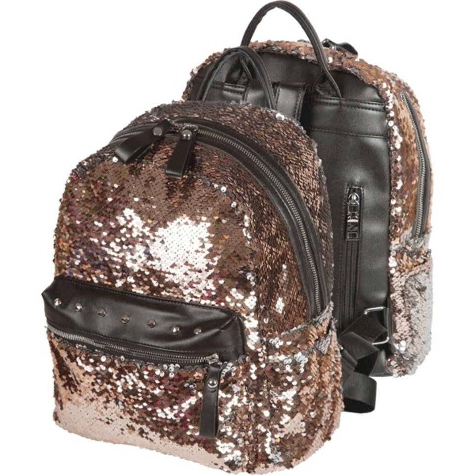 рюкзак для девочки с пайетками Золотой 7032950 DEVENTE