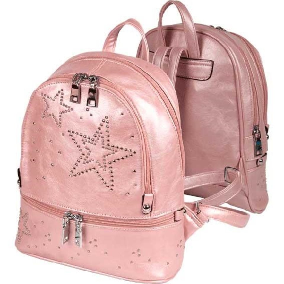рюкзак для девочки кожзам Розовый 7032938 DEVENTE