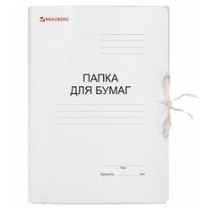 папка на завязках дело А4 320г/м2 200л мелованный картон brg121513/ofs257311