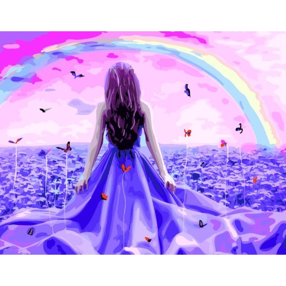 картина по номерам 40х50см GX27037 “Радуга над морем”