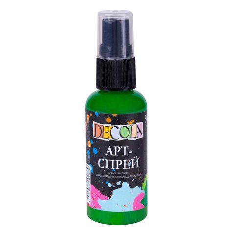 Арт спрей Зеленый 50мл акрил DECOLA