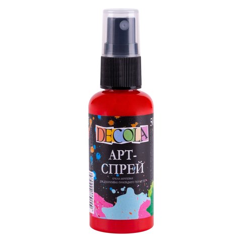 Арт спрей Красный 50мл акрил DECOLA