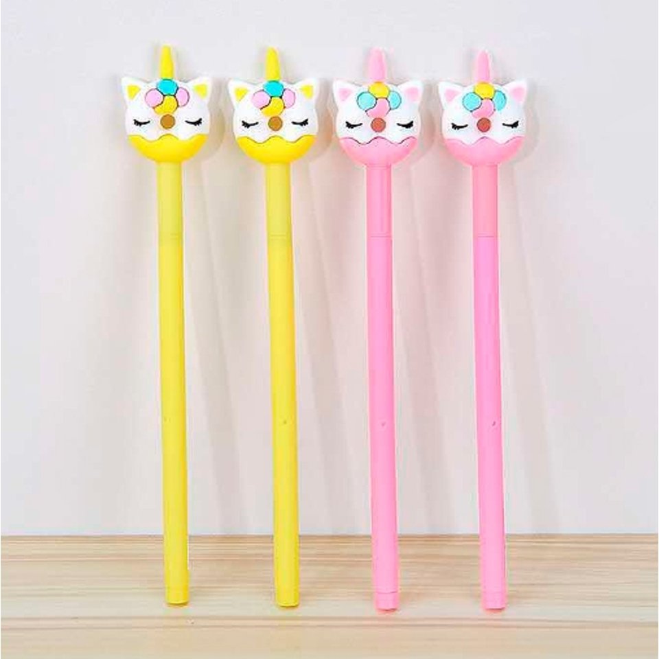 ручка с колпачком Кот-единорог в ассортименте 680