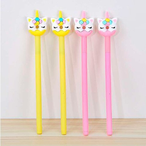 ручка с колпачком Кот-единорог в ассортименте 680