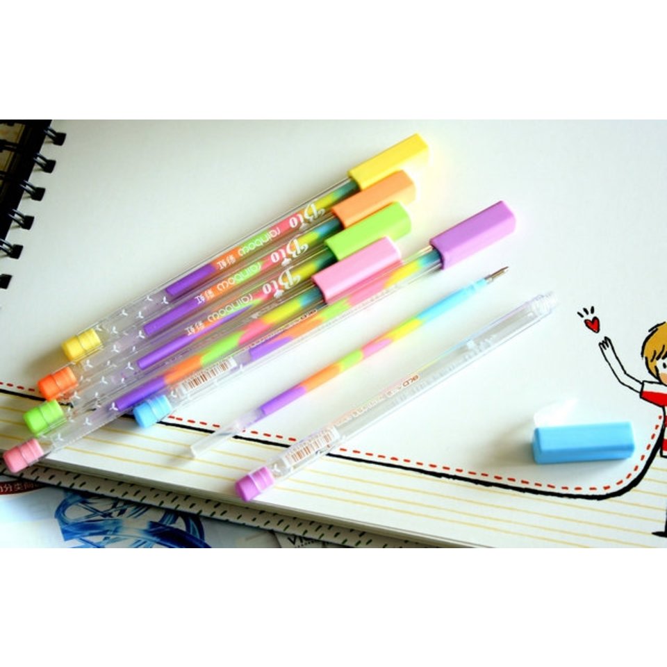 ручка с колпачком Creative разно цветная 381