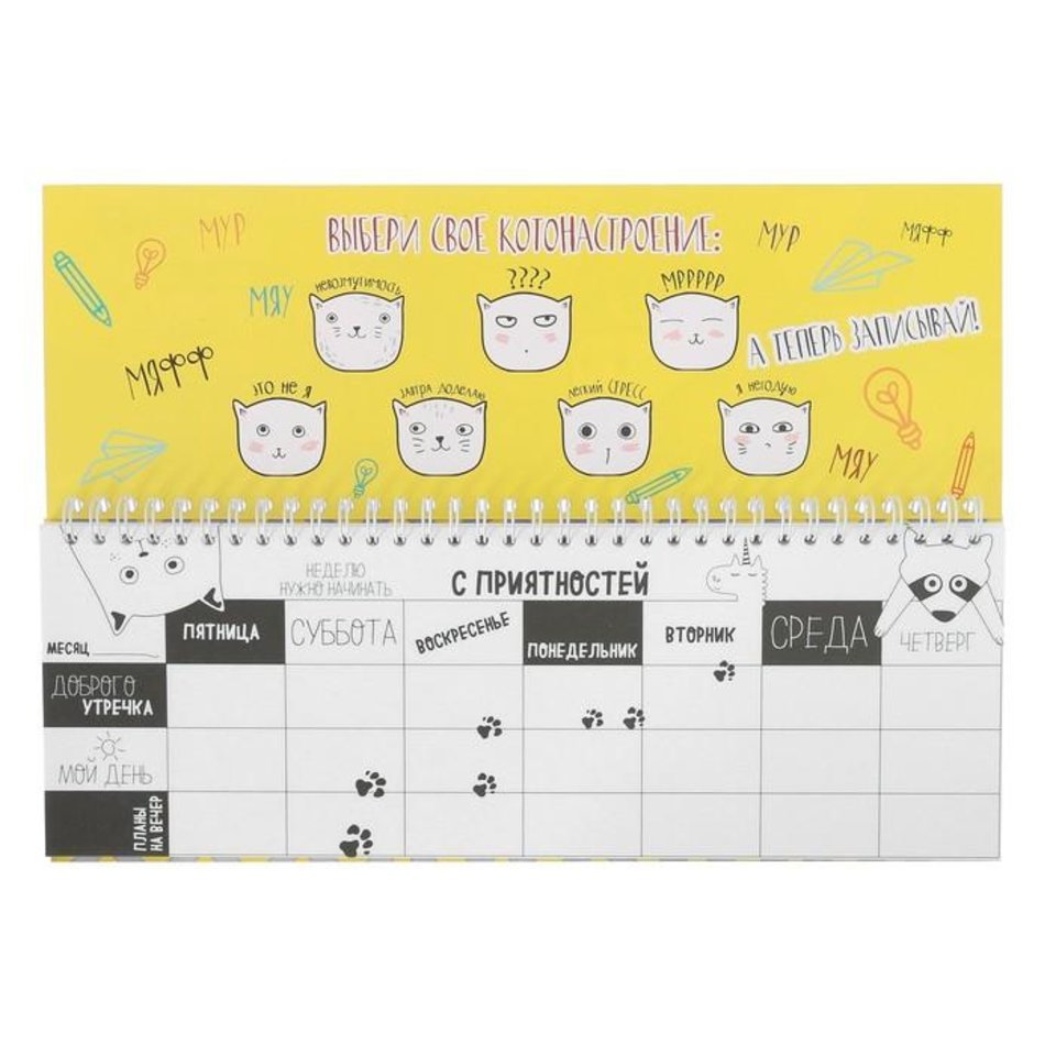 планинг недатированный Планер важного кота 30х11см 3546906