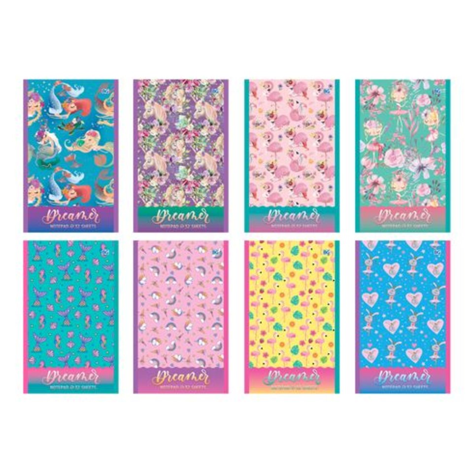 блокнот А6 32 листа Pattern girl 8 дизайнов 6825 BG