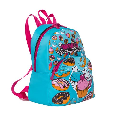 рюкзак для девочки RL-897-4/1 голубой Grizzly