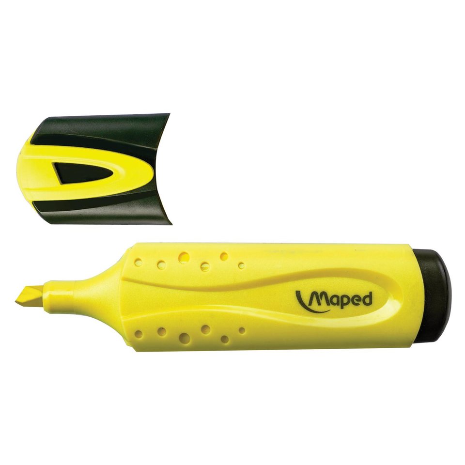 маркер текстовыделитель скошенный наконечник MAPED "Fluo Pep's Classic" 1-5 мм желтый