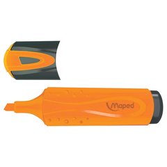 маркер текстовыделитель скошенный наконечник MAPED "Fluo Pep's Classic" 1-5 мм оранжевый