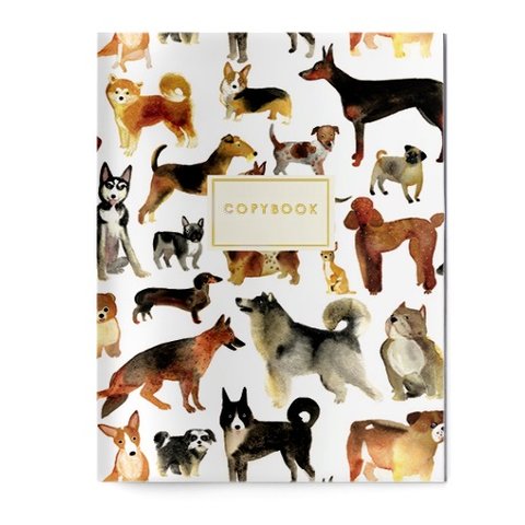 тетрадь 40 листов "ПЛАНЕТА СОБАК" в клетку 7-40-116