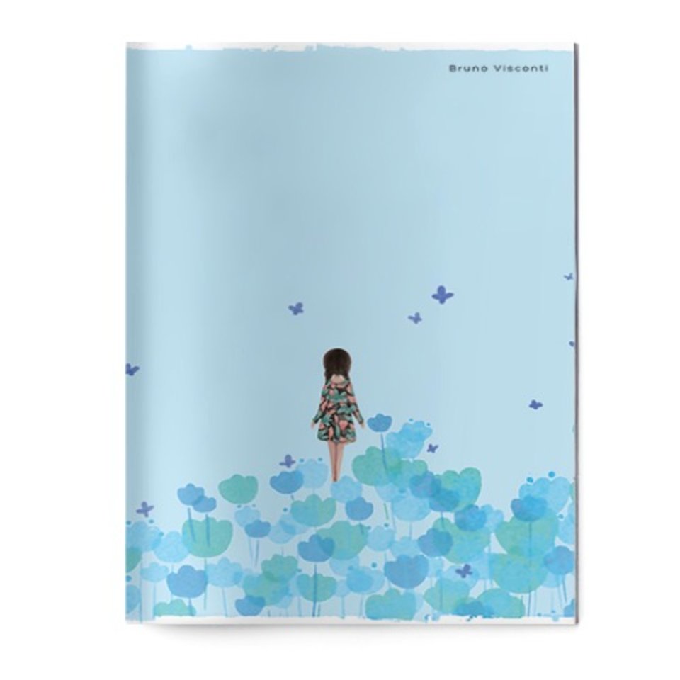 тетрадь 40 листов "GIRL IN FLOWERS" в клетку 7-40-238